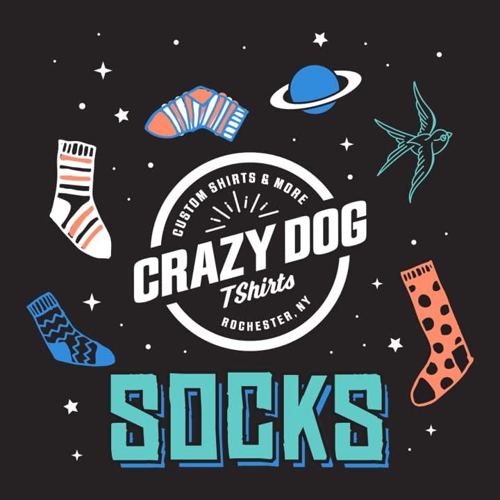Тениски Crazy Dog Id Tap That Чорапи Забавен Подарък за голф, Новост, Саркастическое заговори за играч на голф (Мулти) - Мъже (9-11)