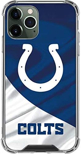 Прозрачен калъф за телефон Skinit, Съвместим с iPhone на 12-Pro Max - Официално Лицензиран дизайн NFL Indianapolis Colts