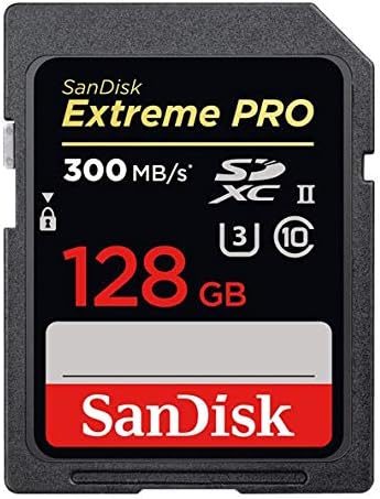 SD карта SanDisk Extreme Pro 128 GB UHS-II Работи с беззеркальной фотоапарат Olympus Pen E-P7, OM-D E-M10 Mark III (SDSDXDK-128G-GN4IN)