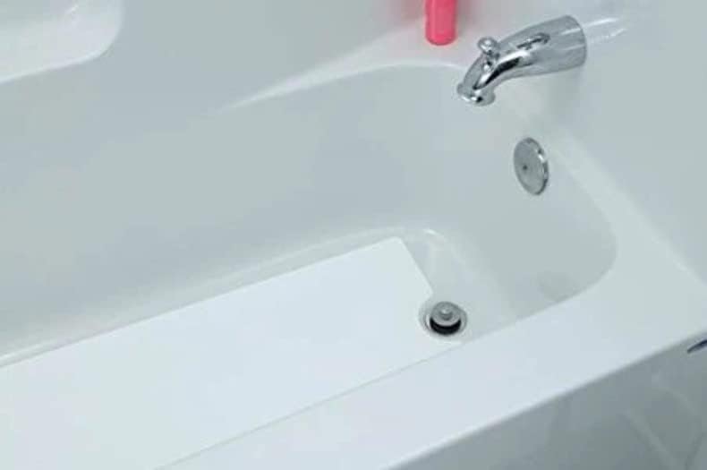 Безопасен начин на Съединителя 16 X 40 Белия Лепкав Винил Противоскользящий подложка за баня с деколте за източване - Kaizen8 (5)
