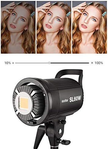Godox SL-60W SL60W led лампа за видеозаснемане 60 W CRI95 + Qa> 90 5600 ± 300K Планина Bowens, Безжична настройка на яркостта, система за групиране