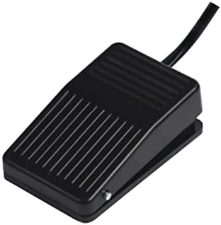 LIDON 1 бр. foot switch Пластмасова обвивка Foot Switch миг Управление на Електрически Педал захранване SPDT TDFS-1 10A 250VAC (Цвят: Кратък тел)