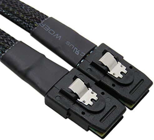 CableDeconn Вътрешен кабел Mini SAS дължина 0,7 М с 36 на контакти за да се свържете с СФФ-8087 - Черен