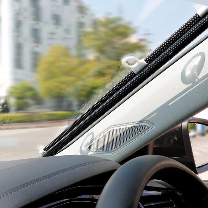 FZZDP Автомобил автоматично Прибиращ се Козирка Протектор Чадър Предния Прозорец на сенника на Кутията Завеси, Вътрешни Предното Стъкло