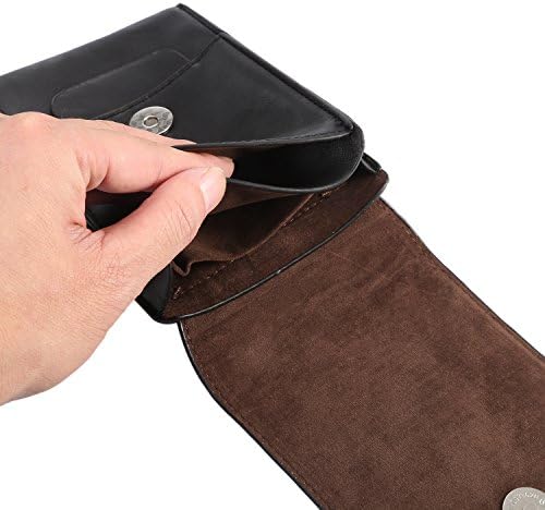 Мъжки Двуетажна чанта за мобилен телефон от изкуствена кожа, калъф с линия за колан, Кобур за Google Pixel 3a XL/LG G8s ThinQ/ LG Stylo 5/