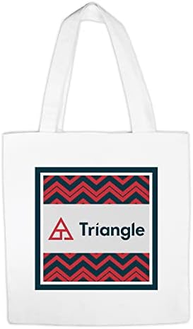 Холщовая Пазарска Чанта Triangle Fraternity от greeklife.магазин, Тъканно Чанта За пазаруване в Магазините за Хранителни стоки за