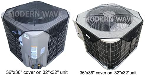 На кутията на централната климатик MODERN WAVE за външни блокове 36 x 36 - Топ Universal Outdoor AC Cover Defender (телени мрежи, 36 x 36)
