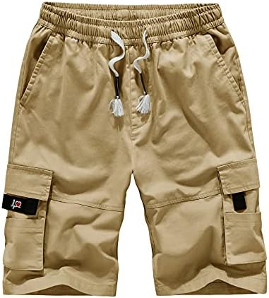 Ymosrh Мъжки къси Панталони-карго, Мъжки Модерни Панталони, с джоб на съвсем малък, Памучни Пятиточечные Шорти, Гащеризони