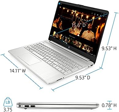 Лаптоп HP 2021 с 15,6-инчов дисплей FHD, процесор AMD Ryzen 3-3250U, 8 GB оперативна памет DDR4, 128 GB SSD, графика Radeon, hd уеб камера, HDMI, Win 10S, Металик, USB карта SnowBell 32 GB RAM памет |SSD от естестве