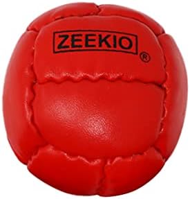 Топка за Жонглиране Zeekio Galaxy - Кожена топка на Премиум-клас с 12 Ламперия, 130 г, 67 мм - (1) Един топката