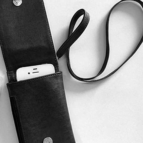 Япония Сакура Контур Азия Телефон В Чантата Си Портфейл Окачен Мобилен Калъф Черен Джоба