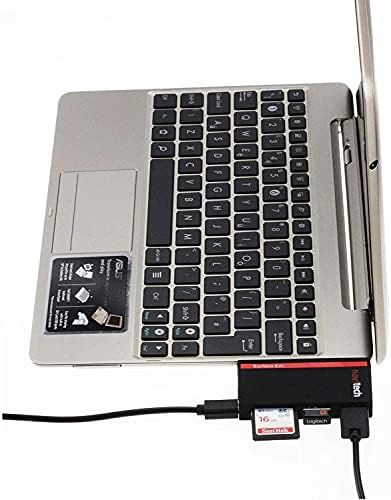 Navitech 2 в 1 Лаптоп /Таблет USB 3.0/2.0 на Адаптер-hub /Вход Micro USB устройство за четене на карти SD/Micro SD слот, Съвместим с мобилната