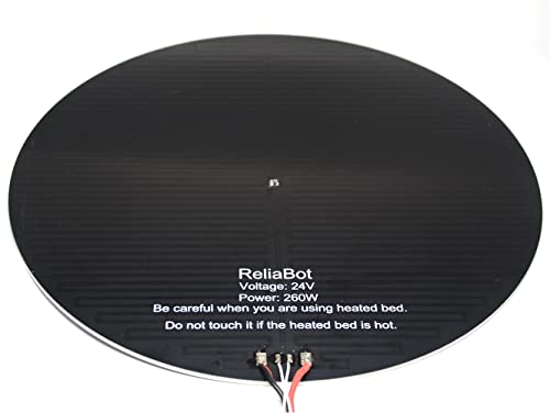 ReliaBot Кръгла Платформа 24 В Алуминиева Гореща Легло Диаметър 310 мм, Дебелина 3 мм Парниковая Легло С Подгряване за 3D-принтер Kossel Delta
