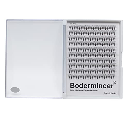 Bodermincer 10-18 мм за изграждане на обемни мигли 10Г 0,10 мм Готови на Вентилатора с къс стълб D Curl Меки Готови на вентилатора за удължаване на миглите (10Г-17 мм)