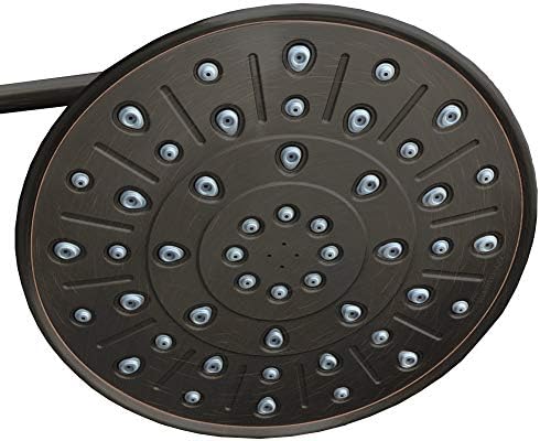 ShowerMaxx, серия Elite, 8-инчов кръгла дюза за душ с високо налягане, MAXX - подобри усещанията на валежите с помощта на дъждовна накрайник за душ с бронзов покритие, настърга?