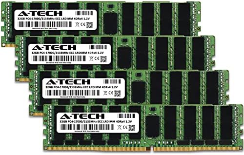 Комплект оперативна памет A-Tech 128 GB (4x32 GB) за HPE ProLiant DL380 G9 - DDR4 2133 Mhz PC4-17000 ECC с намалена натоварване LRDIMM 4DRx4 (4Rx4) 1.2 V - Сървър