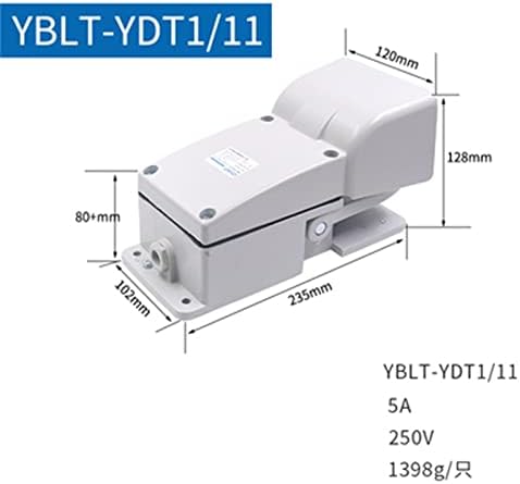 ZTHOME 1 бр. foot switch YBLT-EKW/5A/B с точка на самолечение YBLT-3/4 вземе подножието на педала за металообработващи машини YBLT-YDT1/11