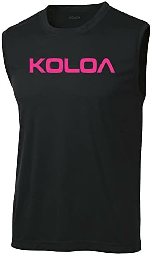 Тениски за мускулите е без ръкави, с Оригинален логото на Koloa, Абсорбиращи Влагата -XS-4XL