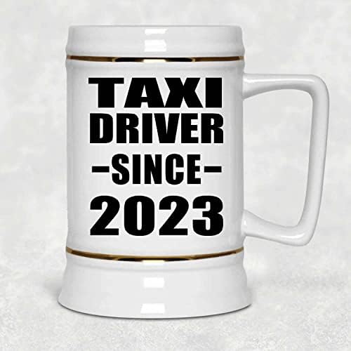 Дизайн За Шофьор на Такси С 2023 г., Керамична Чаша за Бира, чаши с дръжка за фризера на 22 грама, Подаръци за Рожден Ден, Годишнина,