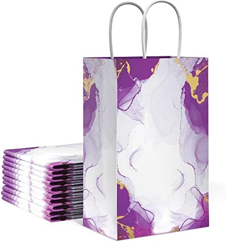 10 Дизайнерски подарък пакети PK с дръжки - Различни размери и цветове - Прекрасно Луксозни подаръчни пакети - добре дошли пакети за сватба, подарък за младоженци или ?