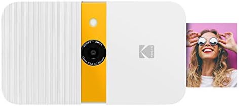 Цифров фотоапарат миг печат KODAK Smile (Бял /жълт), Набор за албуми, с Мек калъф