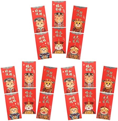 NUOBESTY Китайски Червени пакети 2022 Китайски Червени Пликове Китайският Национален прилив Година на Пролетния фестивал Хунбао Щастливи пари Червени пакети Празнични