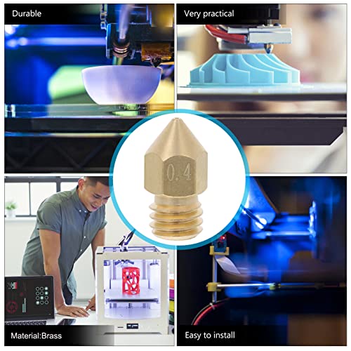 Дюзи за 3D-принтер TEHAUX Дюзи за 3D-принтер 30шт Дюзи за екструдер за 3D-принтер Месингови Дюзи резултати при висока температура Заточени