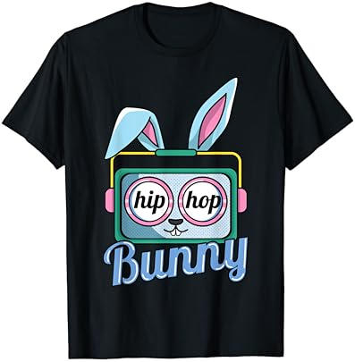 Хип-Хоп Зайче Дете Великден сладък готин Дизайн Радио Тениска