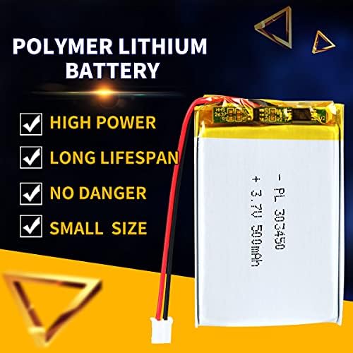 AKZYTUE 3,7 V 500mAh 303450 Lipo Батерия Акумулаторна Литиево-Полимерно-йонна Батерия с жак PH2.0mm JST