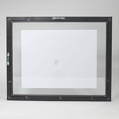 Многофункционална Плаващ рамка за документи Lawrence Frames, от 11 до 14 инча, черна