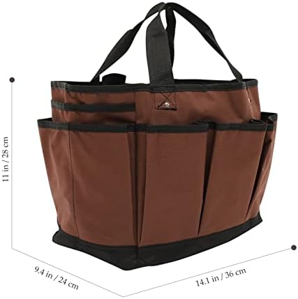 VICASKY Чанта за съхранение, градински чанта-тоут, чанта за съхранение на градински инструменти, текстилен титуляр за градински,