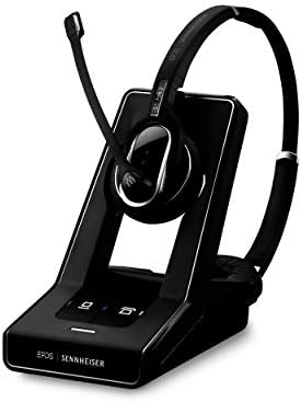 Sennheiser Enterprise Solution SD Pro2 ML Двупосочна Безжична Слушалка с множество връзки за настолен телефон и Skype за бизнес с микрофон