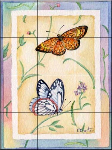 Пана от керамични плочки - пеперуда от бор в клетка - Пол Brent