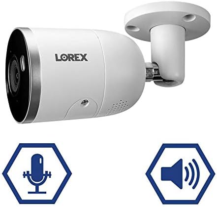 Lorex E892AB Интелигентна IP камера за възпиране на закрито / на открито 4K Ultra HD с функция Smart Motion Plus, 150 фута
