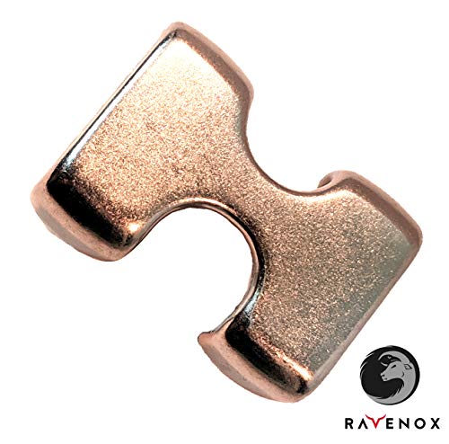 Метални ключалки Ravenox за въже | (Поцинкована) (2 опаковки) | Двойни кабелни скоби за тежки условия на експлоатация с мед покритие,