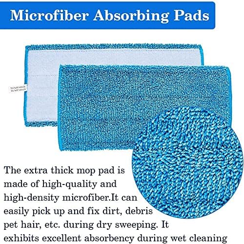 На смяна Кърпи за парцали pizarra за пръскане WetJet, Миещи се и Многократна употреба, Кърпички от Микрофибър за миене на подове