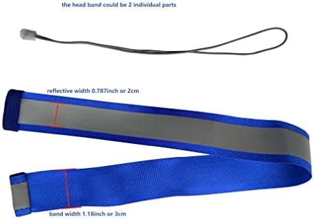 Светлоотразителни Ленти ClouGlow Превръзка на ръката и главата, Превръзка на Каска, с Гривна на Глезена, Превръзка на ръката си, за Безопасност,