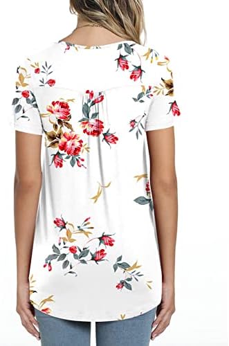 Класически Летни Леки Градиентные тениски за жени Без Ръкави Големи Размери, Модерен Ежедневни Блузи с V-образно деколте