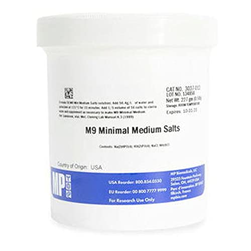 MP Biomedicals 113037012 M9 Сол с минимално съдържание на Медиума, Състав Maniatis, 227 g