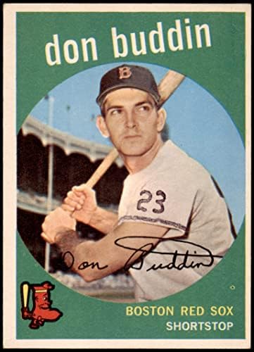 1959 Топпс 32 Дон Баддин на Бостън Ред Сокс (бейзболна картичка), БИВШ играч на Ред Сокс