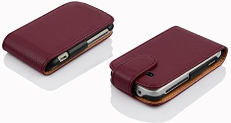 Калъф Cadorabo, съвместим с Samsung Galaxy Pocket НЕО Пастельно-лилав цвят - Калъф-за награда в стил флип от структурирана изкуствена кожа в Чантата си Etui Cover, калъф от изкуствена ?