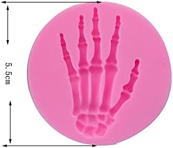 Скелет ръце на Хелоуин, под Формата на скелет ръце, под Формата на костите на ръцете, Форма за Хелоуин, 3D форма за сапун, Форма за бижута