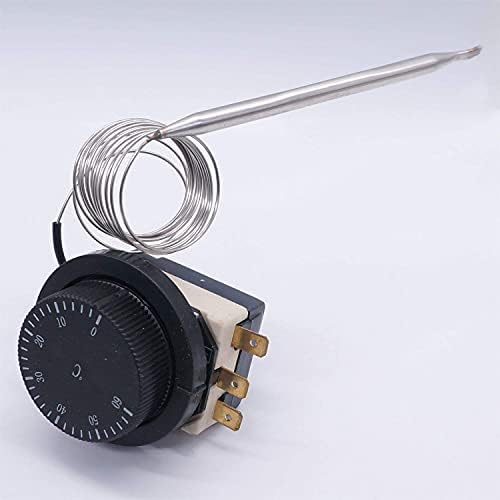 LYVI 1NC 1NO 250/380 В 16A 0-60 ℃ Превключвател за контрол на температурата Капилярна Термостат, Превключвател за Контрол на температурата Контролер, Датчик 0-60C