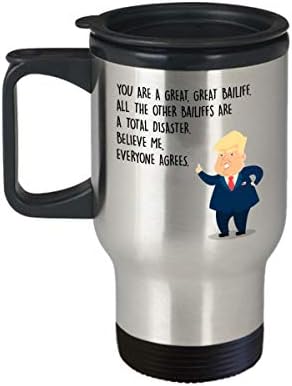Забавна Пътна чаша съдебният изпълнител - Председател Доналд Тръмп - най-Добрите Персонални Подаръци по поръчка За съдии, магистрати, Шериф, Солиситоров, Помощник-а