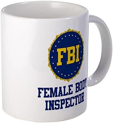 Чаша с 11 грама - Чаша Женски Инспектор от ФБР - Бяла