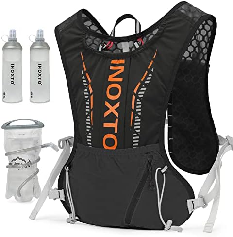 Раница INOXTO Hydration Vest, Лек Воден Жилетка за Бягане с Чанта за Пикочния мехур обем 1,5 Л, Раница за Разходки, Джогинг по Пътеката,