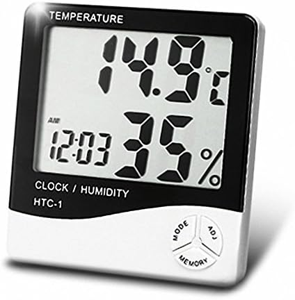 OMEM Reptile Точно Измерва Температурата, Термометър, Влагомер, LCD дисплей, Регистратор на данни за температура и влажност на въздуха