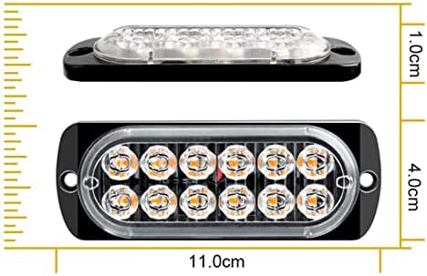 Angel ma 6 бр. Аварийни Стробоскопические лампа с 12 LED за Повърхностен монтаж, Мигащи Светлини за камион, Кола, водоустойчив led