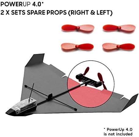 Комплект резервни части POWERUP 4.0 - Допълнителни детайли за набиране на хартиени самолети 4.0 Flying на базата на смартфон.
