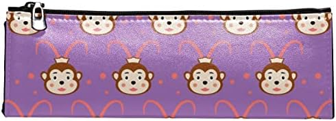 TBOUOBT Козметични чанти, козметични Чанти за жени, Малки Пътни Чанти за Грим, лилаво мультяшные маймуни